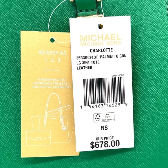 Michael Kors Charlotte Large 3 in 1 Tote Bag - Picture 16 of 16